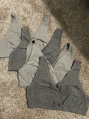Bundle of four nursing lounge bras size XL